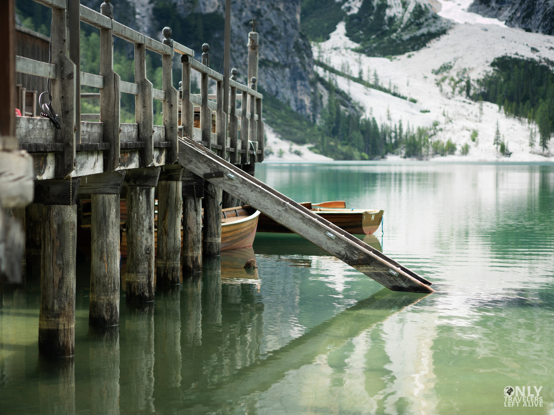 lago di braies dolomity only travelers left alive